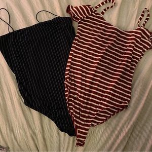 BUNDLE Stripped Bodysuits